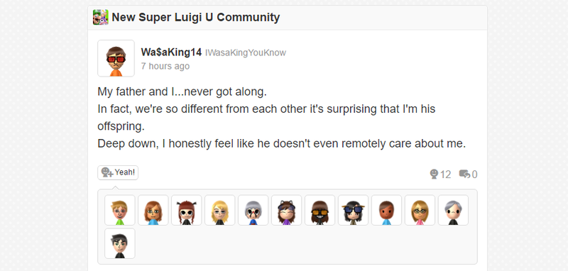 Illustration for article titled Luigi's Miiverse Community Has Become A Shitposter's Paradise In 2016